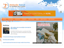 Tablet Screenshot of inclusaosocial.com